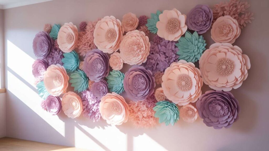 Paper Wall Flowers Paper Wall Flowers